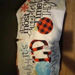 Christmas Holidays 15" x 15" Cream 2 Cushions Pillow Covers Pillow Cases Home